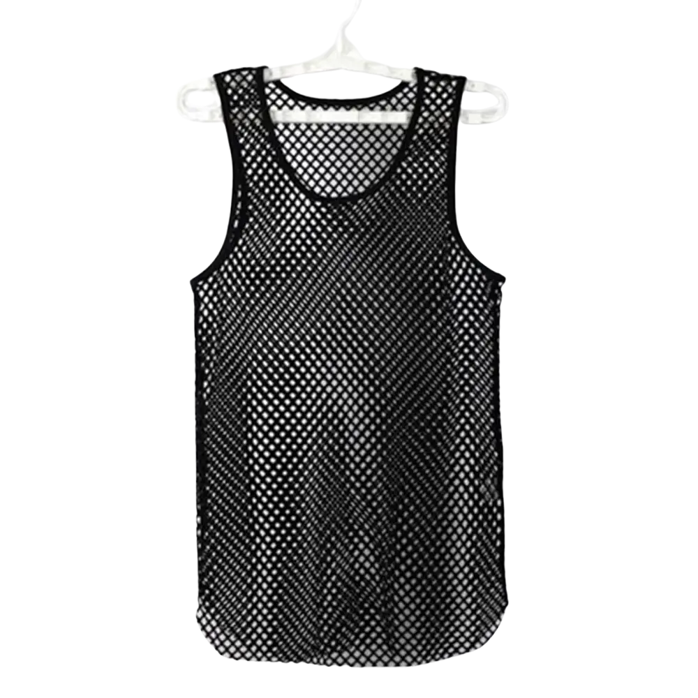 Rave-Mesh Tanktop – Ärmelloses Netzshirt für Festival-Looks - Techno Essentials