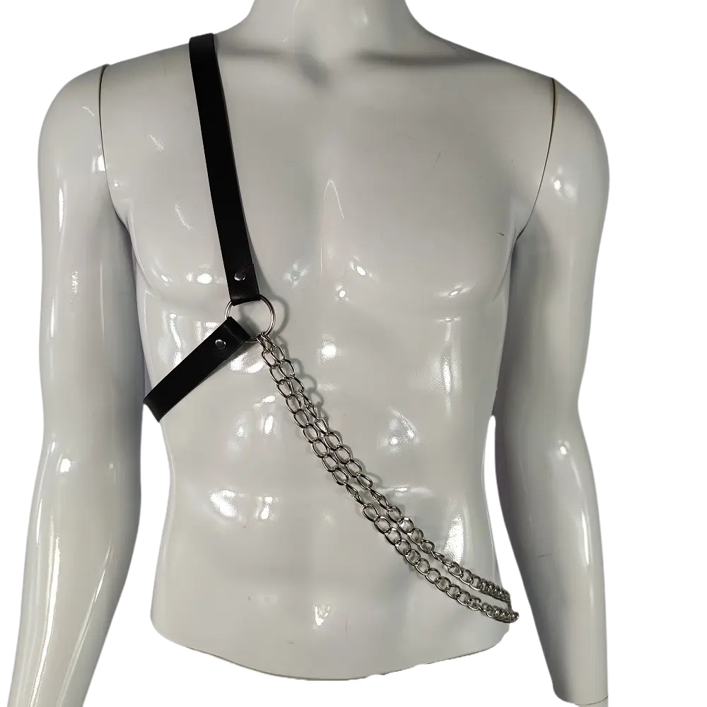 Chain Warrior Männer Harness – Stylischer Ketten-Look - Techno Essentials