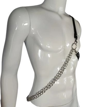 Chain Warrior Männer Harness – Stylischer Ketten-Look - Techno Essentials