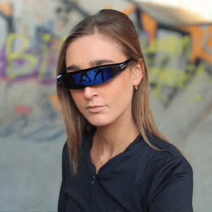 Neon Cyclone Techno Brille
#farbe_schwarz/Blau